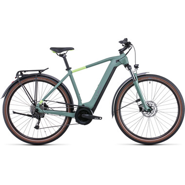 Bicicletta da Trekking Elettrica CUBE TOURING HYBRID ONE 400 DIAMANT Verde 2022 0